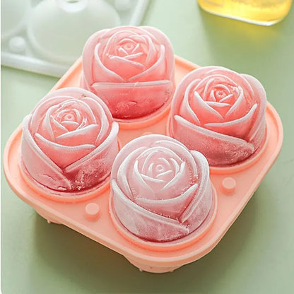 3D Rose Ice Molds