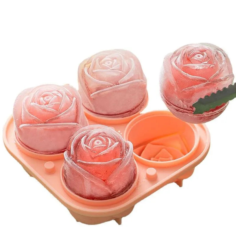 3D Rose Ice Molds