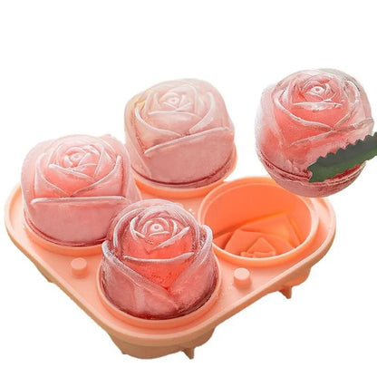 3D Rose Ice Molds