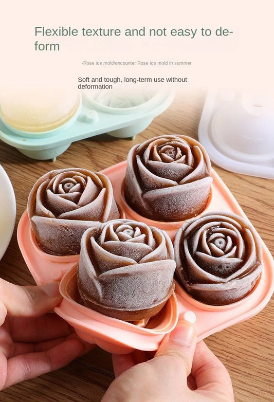 3D Rose Ice Molds